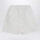 Douuod White Cotton Shorts