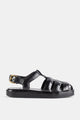 Church's Sandale Cage En Cuir Polished Binder Fisherman Noir