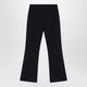 Douuod Black Trousers With Logo Patch