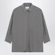 Douuod Grey Cotton-Blend Shirt