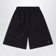 Douuod Primula Black Bermuda Shorts In Cotton Poplin