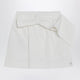 Douuod Ivory Cotton Mini Skirt