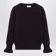 Douuod Purple Mélange Wool Blend Sweater