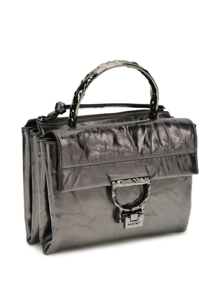 Coccinelle Metallic Leather Handbag