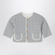 Teddy & Minou Gray/White Jacket With Vichy Pattern