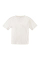 Majestic Stretch Linen T-Shirt With V-Neck