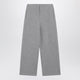 Max Mara Grey Wool-Cotton Blend Trousers