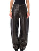 Arma Arma Ece Leather Barrel Trousers