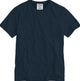 Mc2 Saint Barth Navy Blue Linen Crew T-Shirt