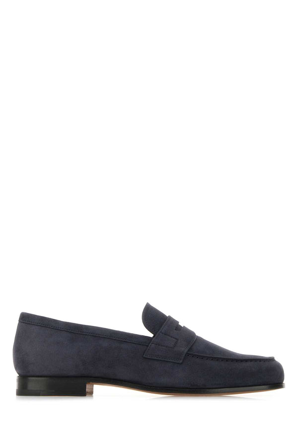 Church's Navy Blue Leather Heswall Loafers