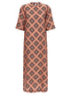 Alberto Biani Tie Print Dress