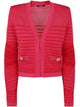 Balmain Lon Sleeves Side To Side Flechage Knit Cardigan