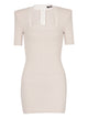 Balmain Nude Short Knit Dress