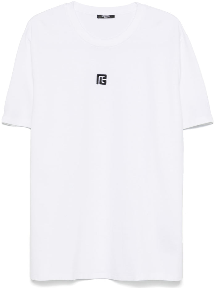 Balmain Men White Modal Blend T-Shirt