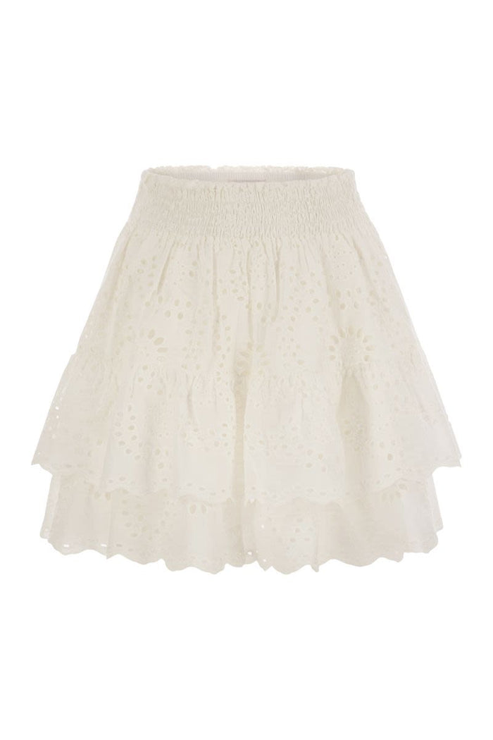 Mc2 Saint Barth Eivissa - Miniskirt With Ruffles