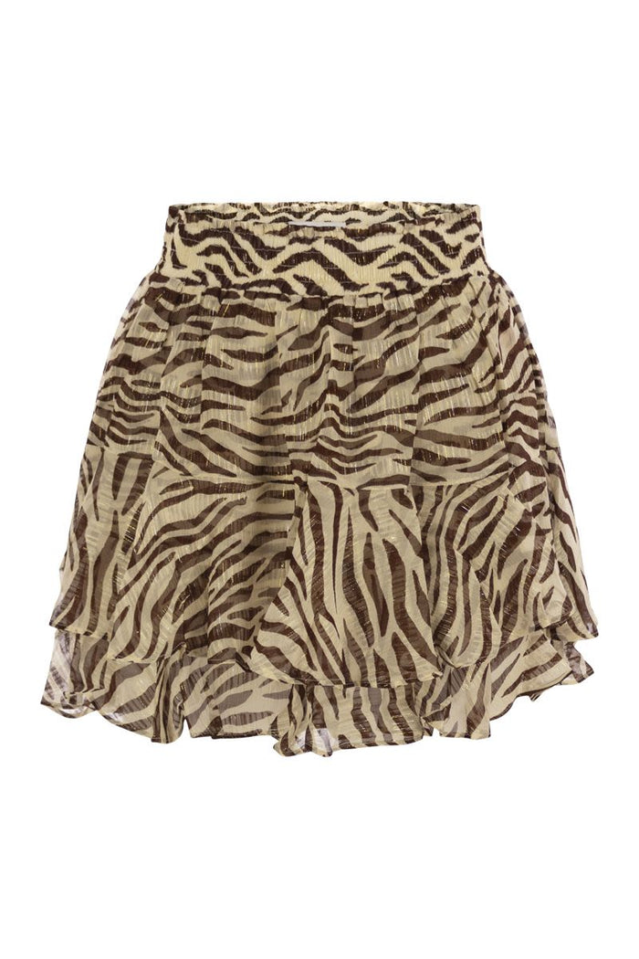 Mc2 Saint Barth Eivissa - Miniskirt With Ruffles