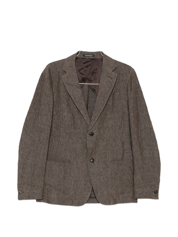 Emporio Armani Brown Linen Jacket