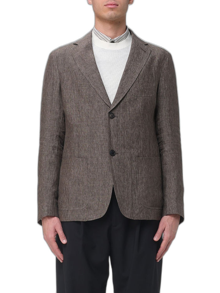 Emporio Armani Brown Linen Jacket