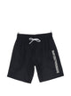 Emporio Armani Blue Logo Print To The Side Elasticated Drawstring Waistband Two Side Inset Pockets Please Try This On Over Your Own Garments.
