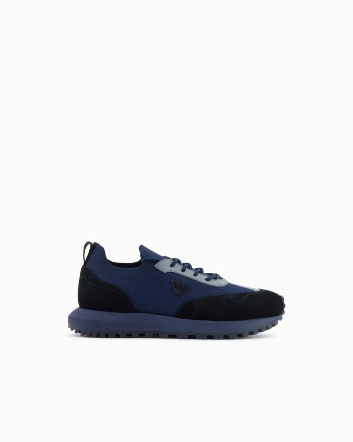 Emporio Armani Bovine Leather Sneakers
