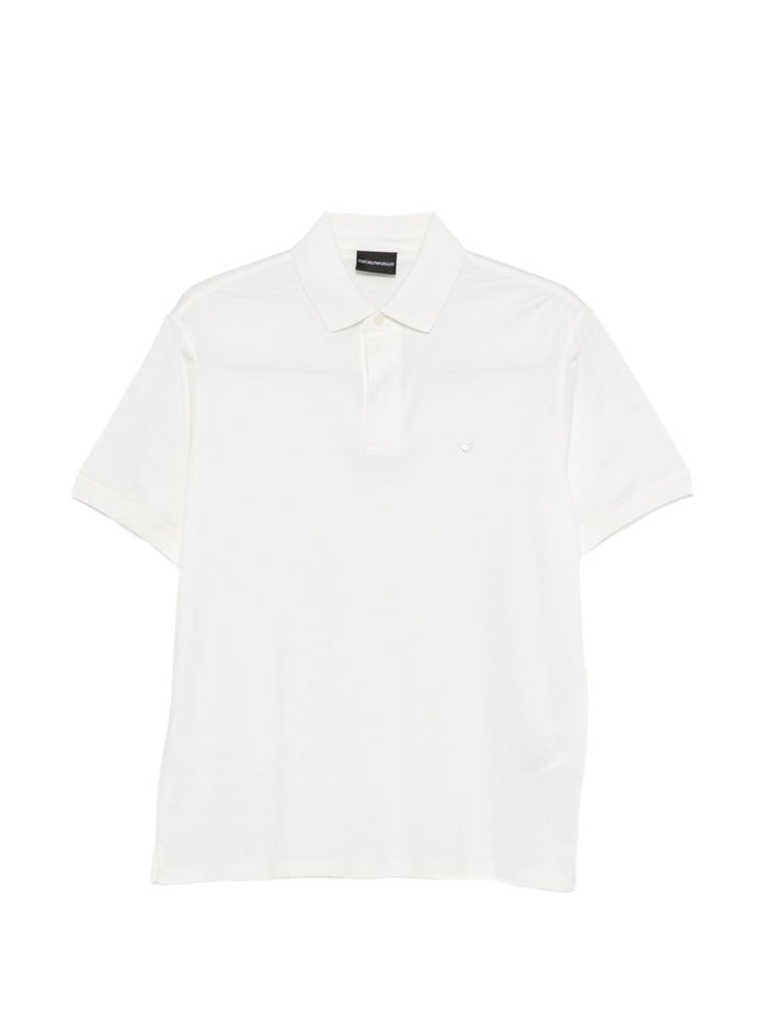Emporio Armani  Lyocell Cotton Polo Shirt