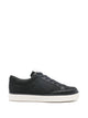 Emporio Armani Blue Polyester-Cotton Sneakers