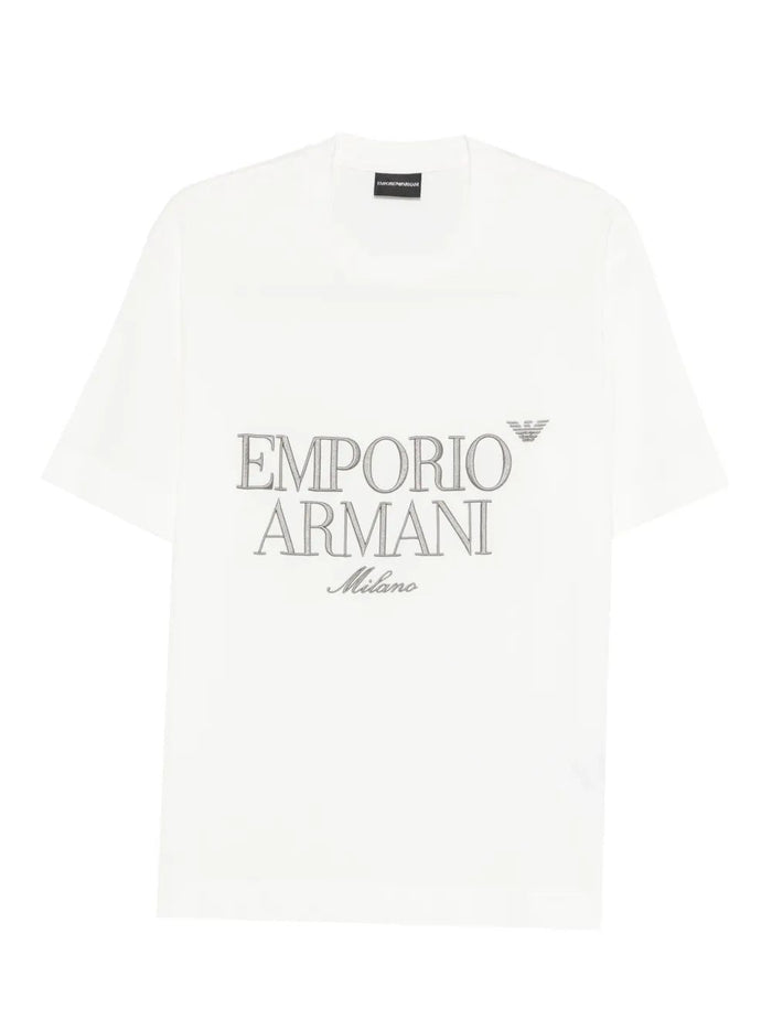 Emporio Armani Emporio Armani Logo-Embroidered T-Shirt