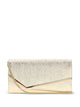 Jimmy Choo Emmie Platinum Ice Brilliance Fabric Clutch Bag