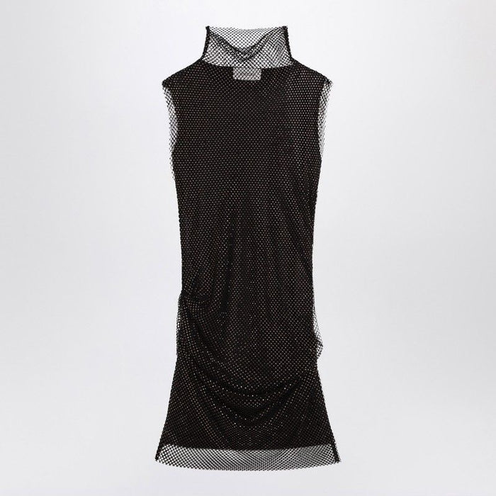 Max Mara Sportmax Black Mesh Mini Dress By