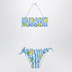 Mc2 Saint Barth Striped Bikini With Lemon Print