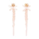 Simone Rocha Petite Bow Drip Earrings -  - Crystal - Pink