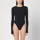 Entire Studios Black Nylonblend Bodysuit
