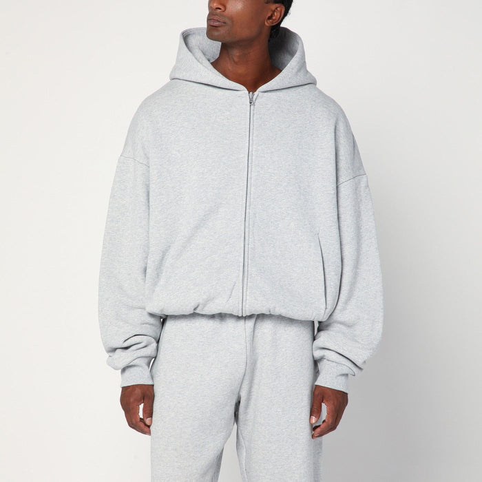 Entire Studios Grey Zip Cotton Sweatshirt