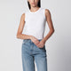 Flore Flore Esmé Lw Ribbed Organic Cotton Tank Top In White