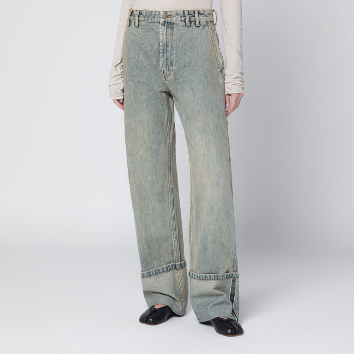 Entire Studios Wide-Leg Jeans With Washed Effect