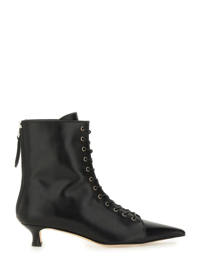 Aeyde Black Calf Leather High Heels