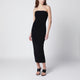 Entire Studios Black Strapless Midi Dress