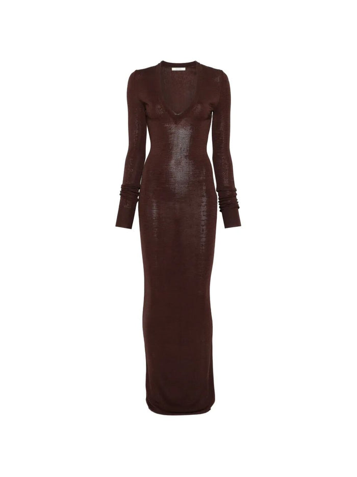 Entire Studios Long Sleeve V Neck Midi
