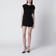 Entire Studios Twist Mini Dress In Soot Color