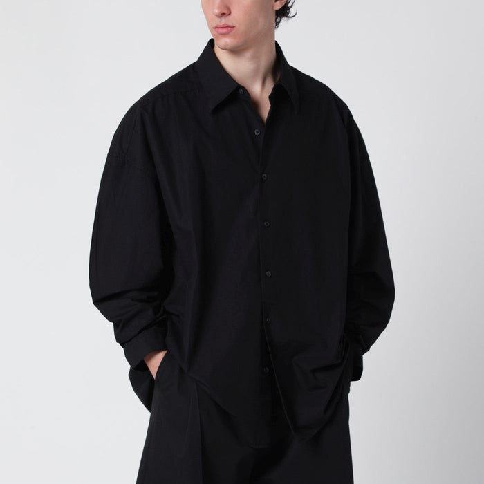 Entire Studios Black Oversized Long-Sleeve Shirt