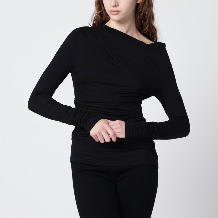 Entire Studios Black Twist Top