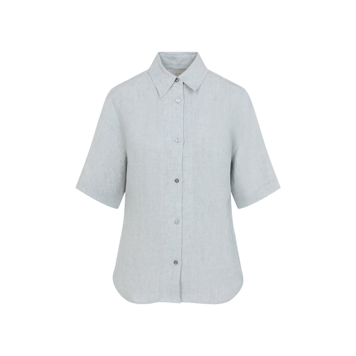 Studio Nicholson Green Este Linen Shirt