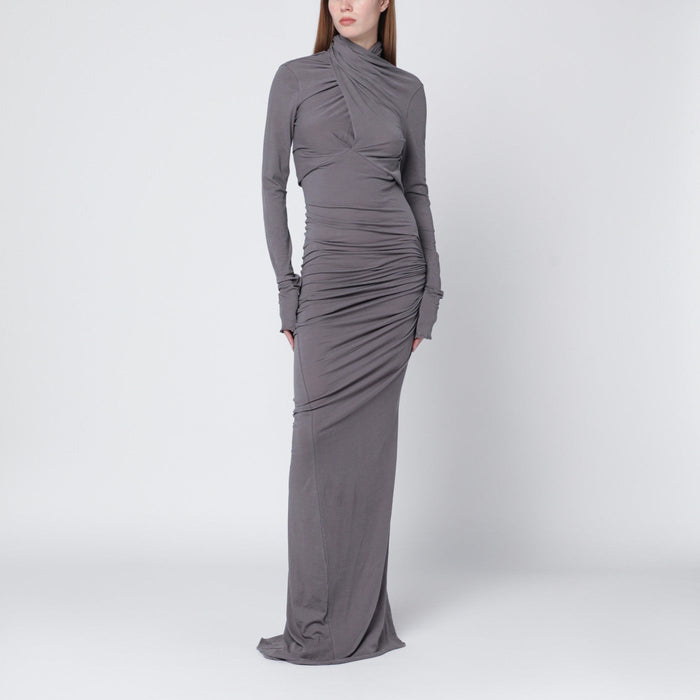 Entire Studios Long Grey Draped Dress