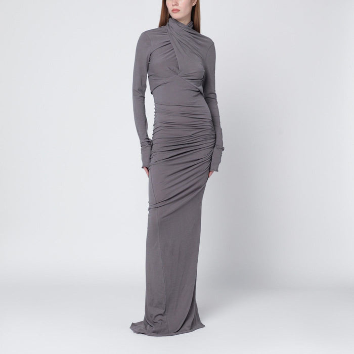 Entire Studios Long Grey Draped Dress