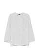 Emporio Armani Button Embellishment Round Neck Shirt