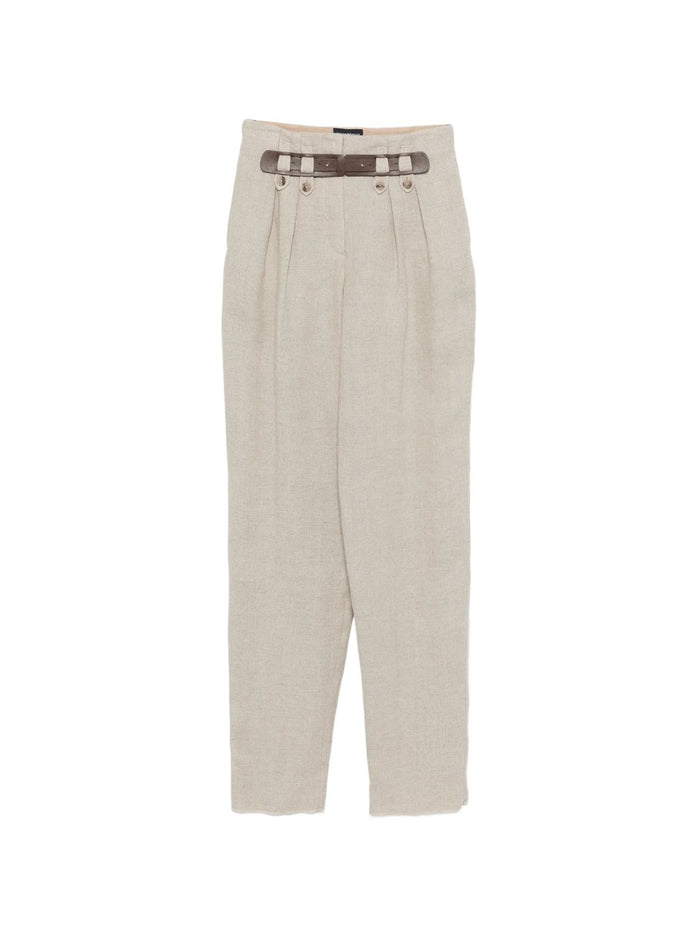 Emporio Armani Emporio Armani Belt-Fastening Trousers
