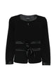 Emporio Armani Bow-Detail Collarless Jacket