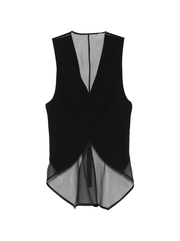 Emporio Armani Sheer-Panel Waistcoat