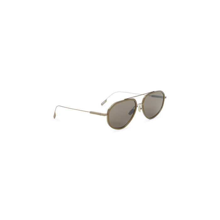 Zegna Green Metal Sunglasses