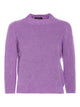 Roberto Collina Purple Cashmere Silk Polyester Crewneck